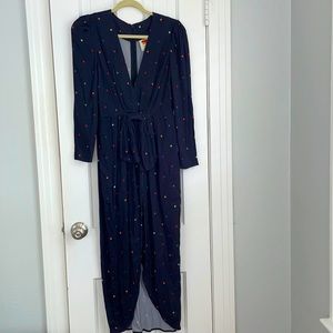 Brand: FARM Rio Size: Small Color: Blue with multi colored polka dots